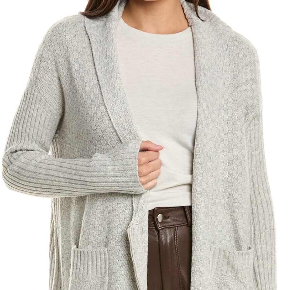 Cabi Zip Cardigan, Size Medium, Heather Grey. 4466